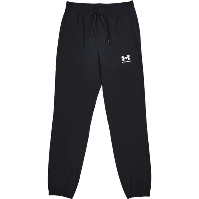 Under Armour Vibe Broeken Kinder - Zwart - Maat 122 - 127 CM - Poly Woven