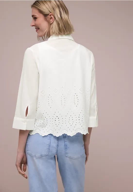 Blouse met shiffley details