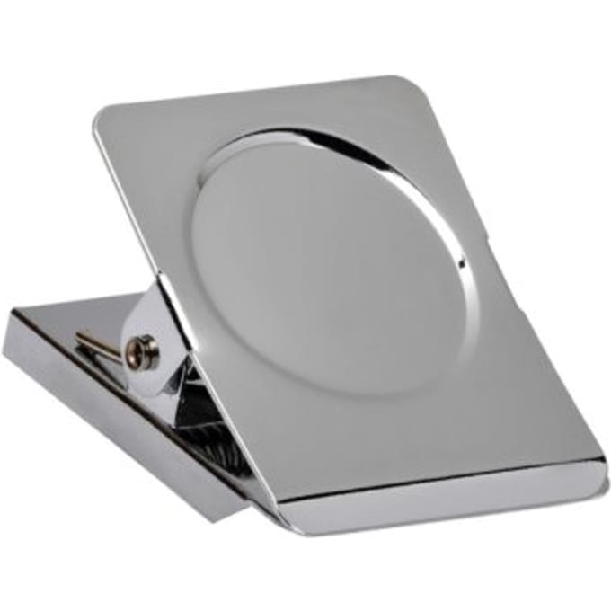Papierklem maul magnetisch vierkant 40mm zilver