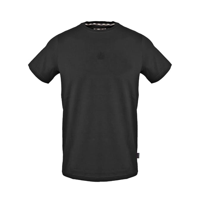 Aquascutum Heren Normaal T-Shirt (Zwart)