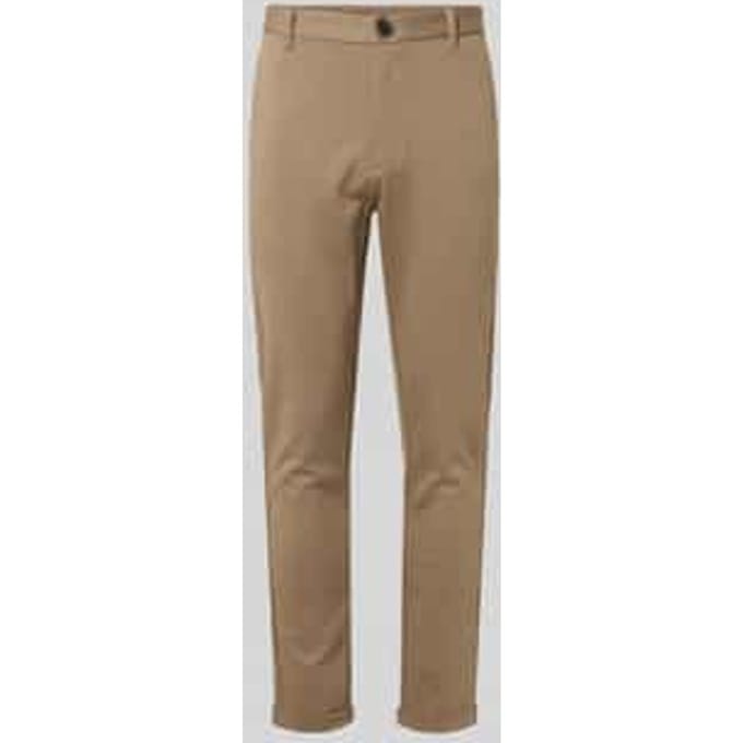 Korte stoffen broek met Franse steekzakken