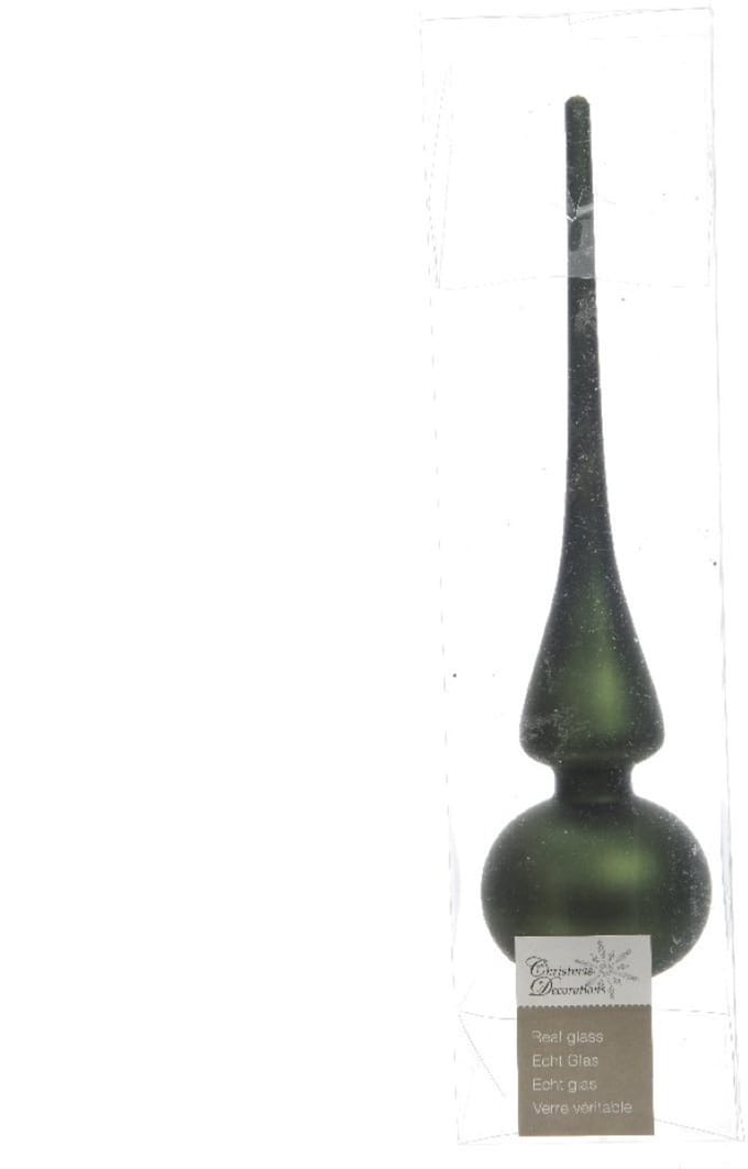 Piek glas mat diameter 6x26cm dennen groen
