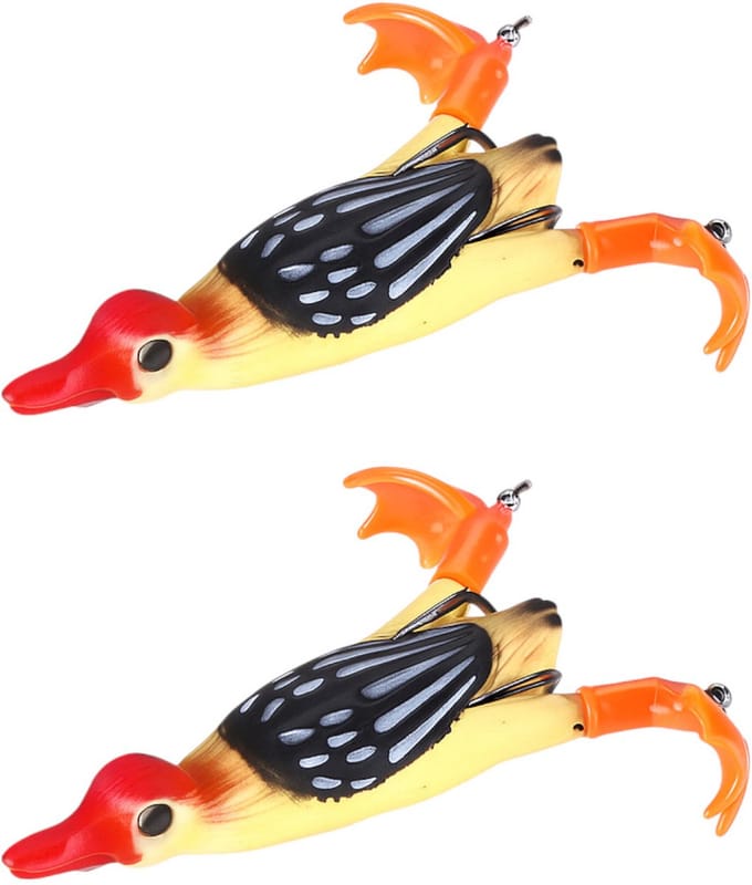 S&D | Kunstaas Eend - 2 stuks - 12g 9cm - Roofvissen - Topwater Floater - Softbait