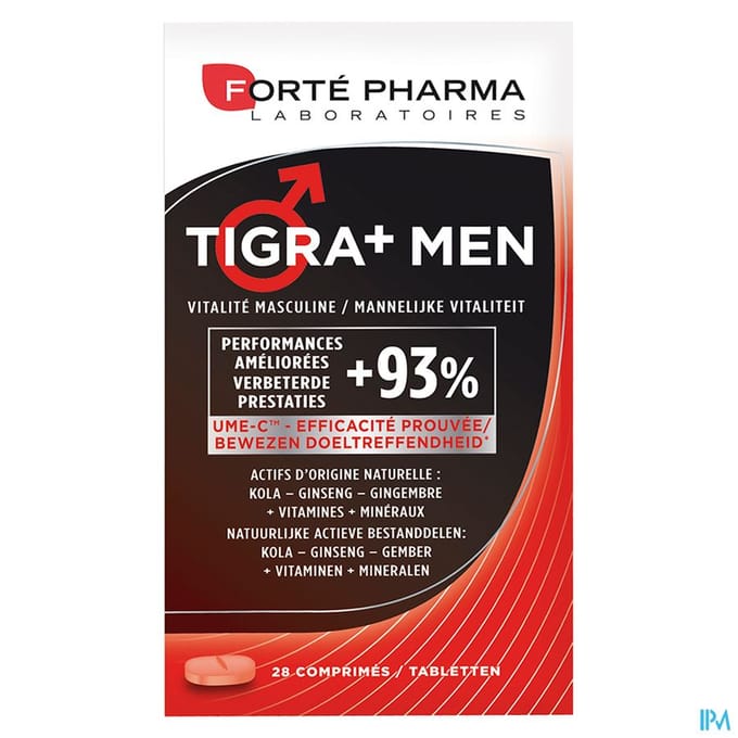 Forté Pharma Energie Tigra+ Men Mannelijke Vitaliteit 28 Tabletten