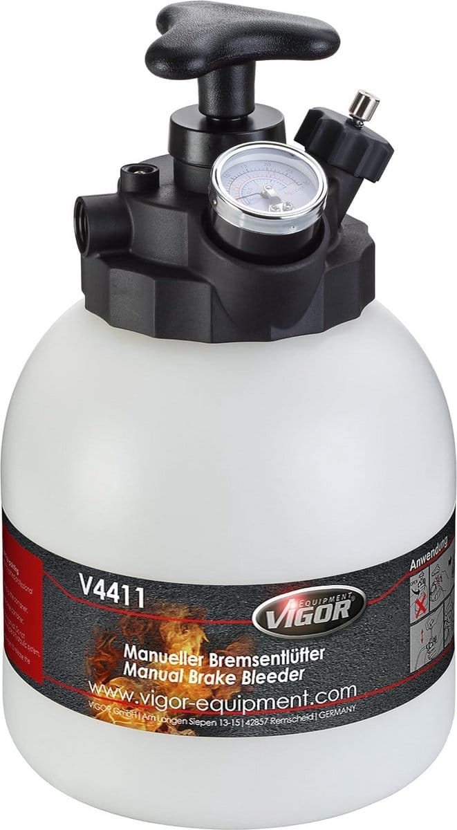 Universele Rem- en Koppelingsluchter Set met Drukmeter en 3 Liter Tank