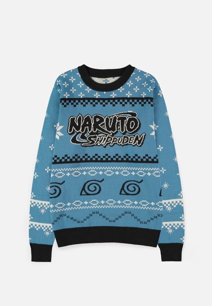 Naruto Shippuden - Logo Heren kersttrui - meerkleurig - M