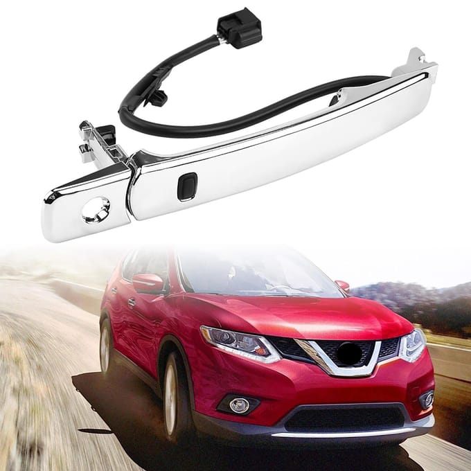 Chrome Voor Links Buiten Deurklink Smart Entry voor Nissan Rogue 20102013 80640CA012 white