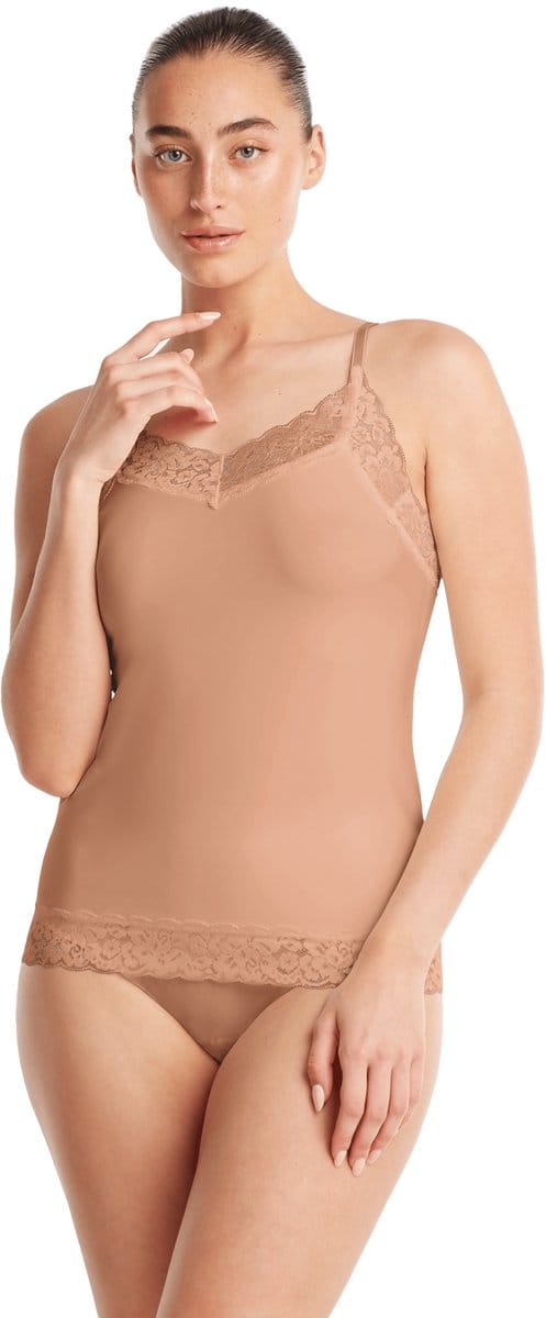 Ten Cate Secrets spaghetti top met kant pink nut voor Dames | Maat S