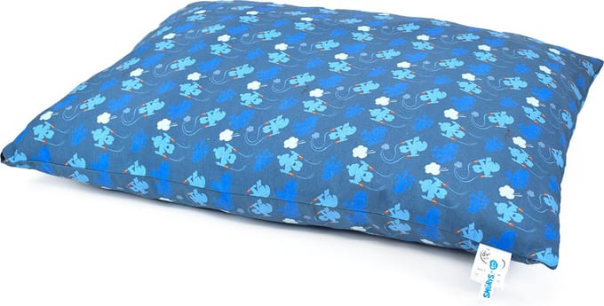Duvo+ de smurfen kussen met rits 100x70x14cm blauw