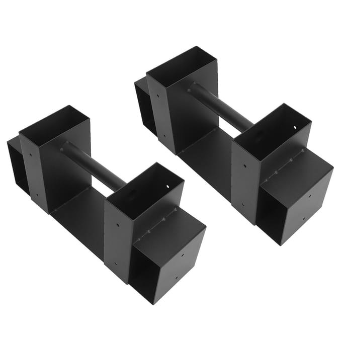 2 stuks Buiten Houtblok Opslagrek Beugelset Open Haard Hout Opslaghouder met Schroeven gray