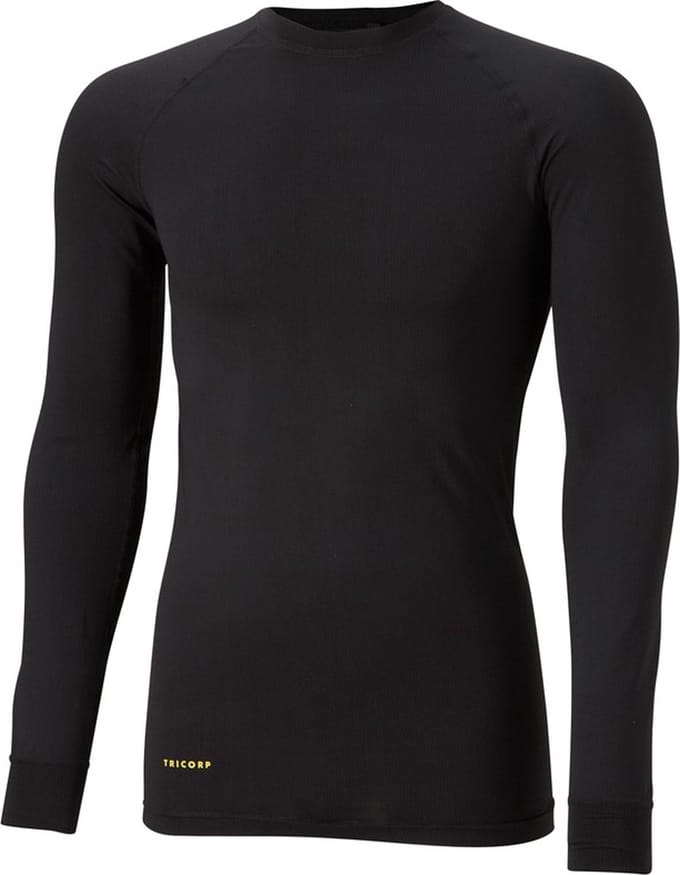 Tricorp Thermo-Shirt 602002 Zwart - Maat S