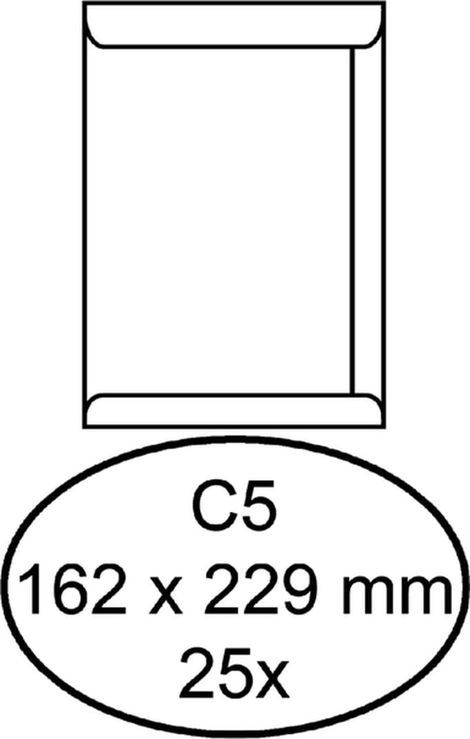 Akte Envelop C5 Hermes Wit