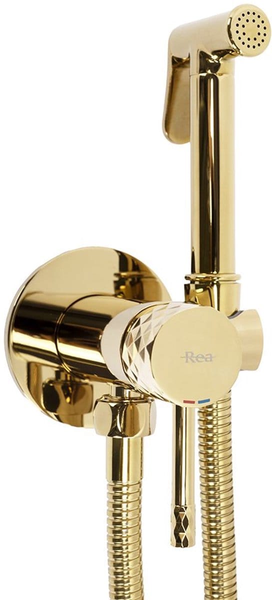 Rea Loop Lungo Diamond - Bidetmengkraan- Goud- 5X11X5CM