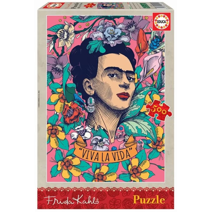 Educa - puzzel - 500 stuks - Viva la Vida, Frida Kahlo