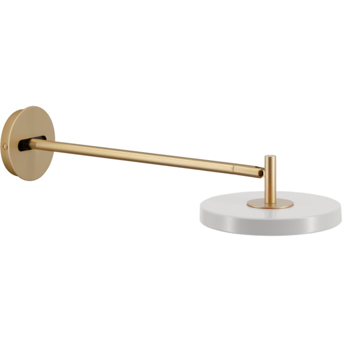 UMAGE LED wandlamp Asteria Long, grijs/messing, stekker