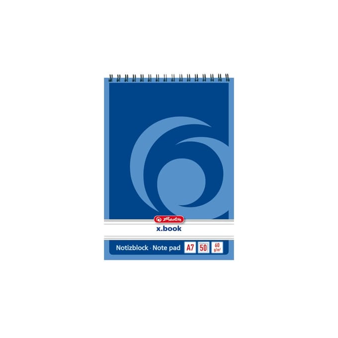 Herlitz 110718 schrijfblok & schrift A7 50 vel
