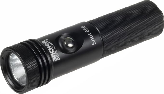 Anchor Dive Lights - FANORE - Duiklamp | Zwart | Spot - 650 lumen