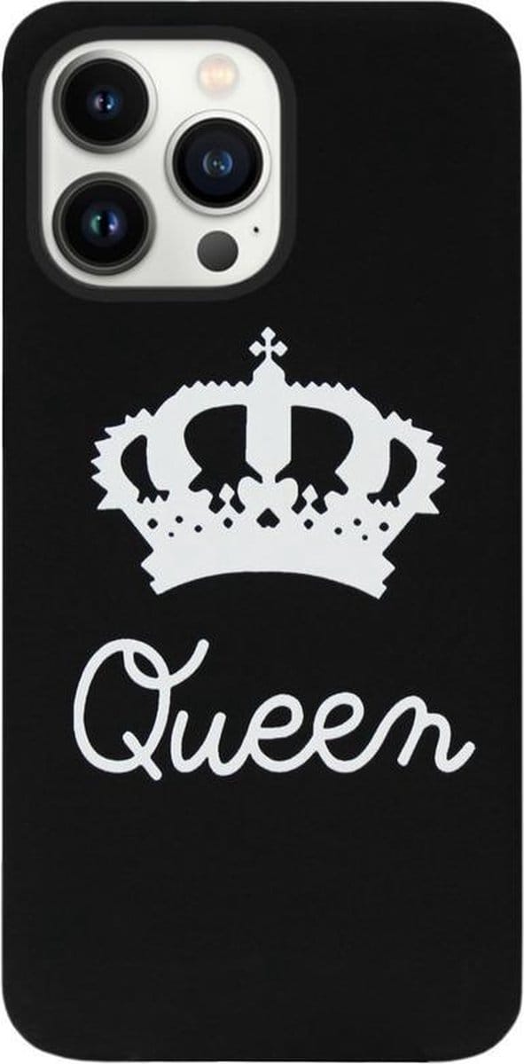 ADEL Siliconen Back Cover Softcase Hoesje Geschikt voor iPhone 13 Pro - Queen