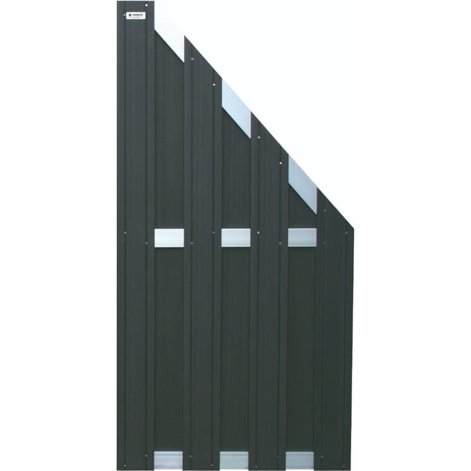 Intergard Tuinscherm schutting composiet zwart 90x180/93cm