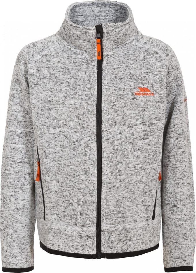 Trespass kinderfleecejas/fleecepullover Mario - Jongensfleece At300 grijs gemêleerd