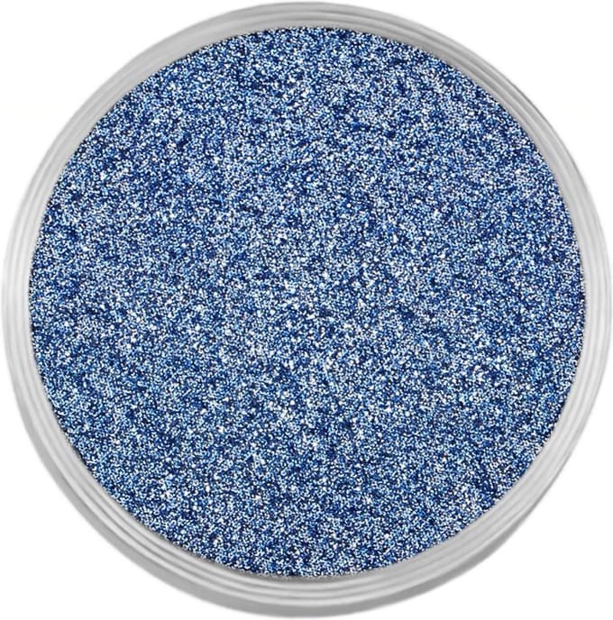 Quiges RVS Verwisselbare Mini Munt met Glitters Blauw - SLSRC034
