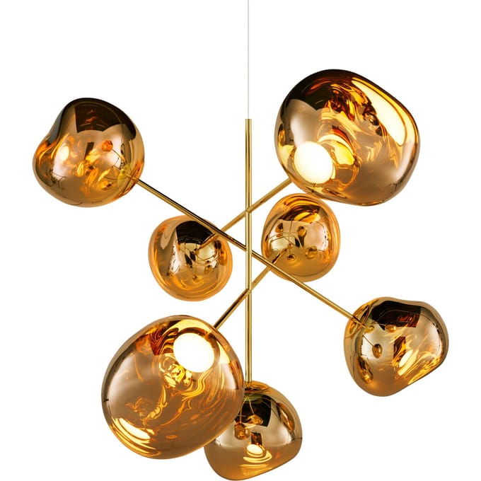 Tom Dixon Smeltkroonluchter Grote hanglamp - goud