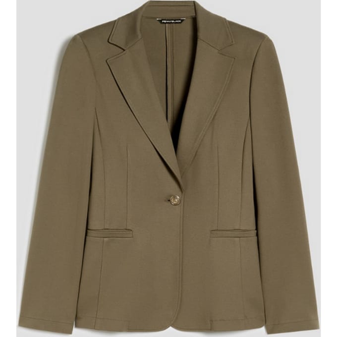 slim fit jacket vrouw kaki