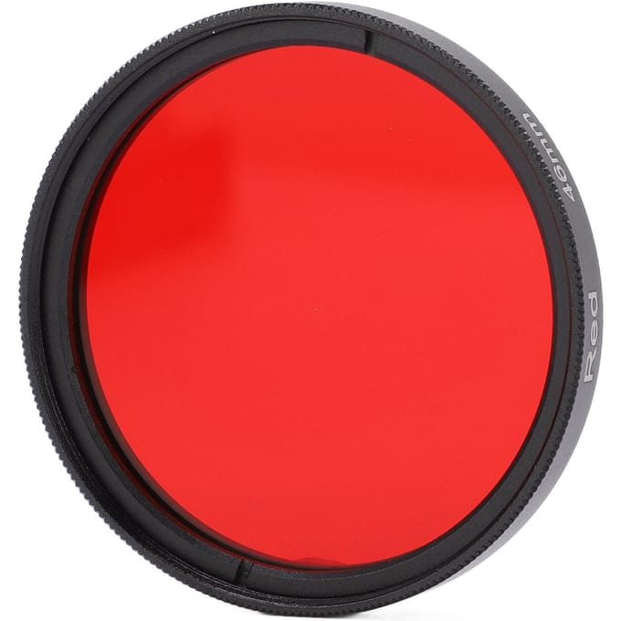 Camera Waterdicht Filter Volledig Rood Lensfilter Optisch Glas voor Nikon Camera Lens43mm 46mm / 1.81in red