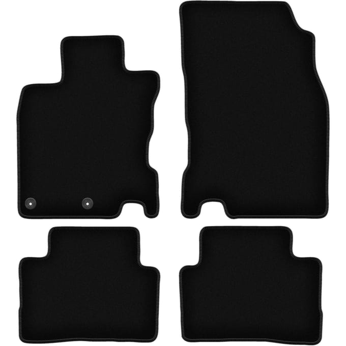 BASIC zwarte velours matten voor: Nissan Qashqai II J11 crossover (2013-)