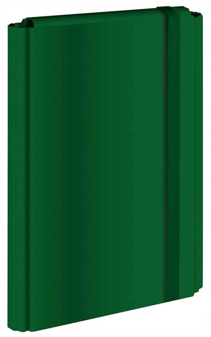 Interdruk Hardcover A4 Kaart met Elastiek - Groen