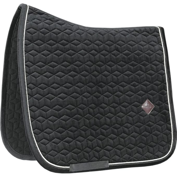 Kentucky Horsewear - Zadeldek Basic Velvet - Zwart