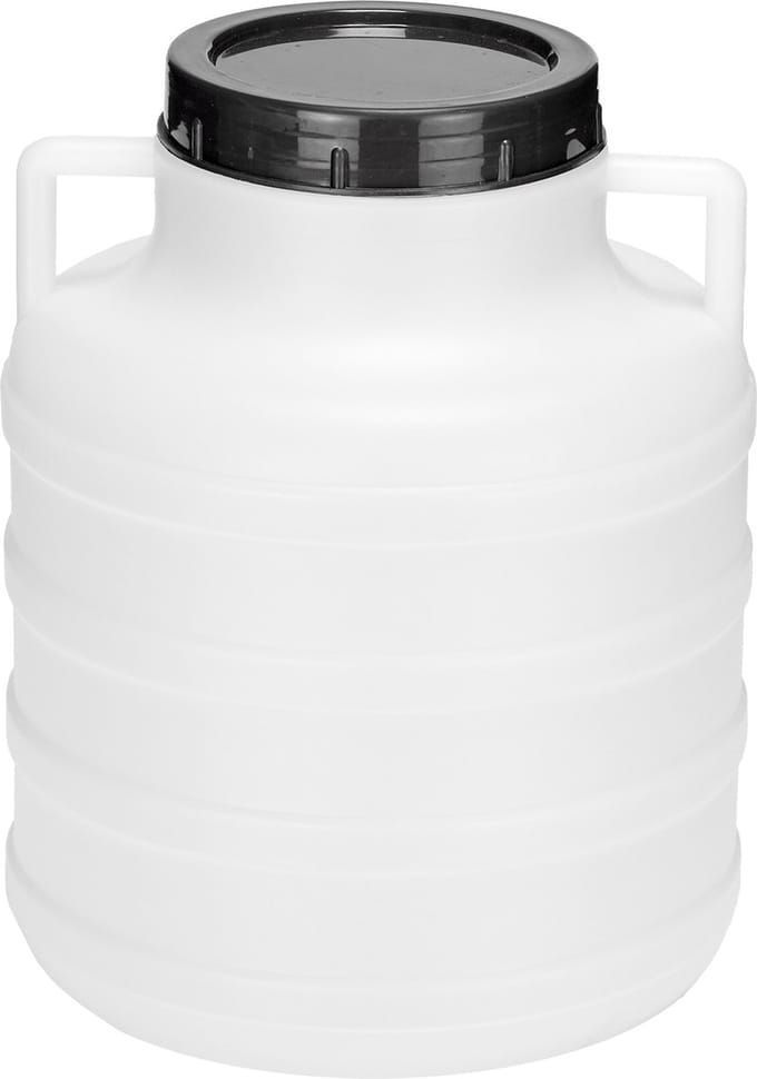 Garronda Regenton 5L kunststof vat levensmiddelcontainer van HDPE voor huis en tuin - GD-0078 Wit