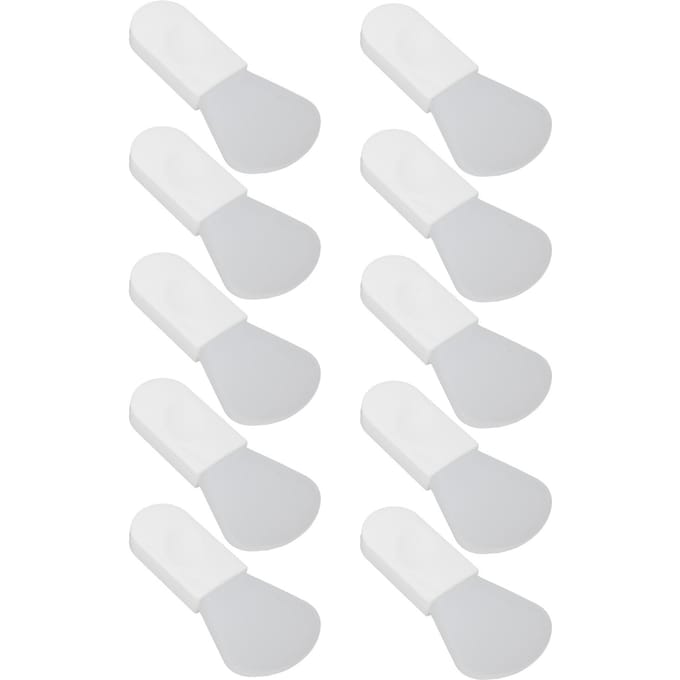 10 stuks siliconen maskerborstel mini korte handgreep modderapplicator draagbaar gezichtsschoonheidsgereedschap white