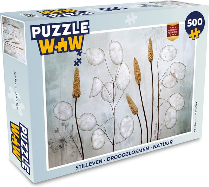 Puzzel Stilleven - Droogbloemen - Natuur - Legpuzzel - Puzzel 500 stukjes