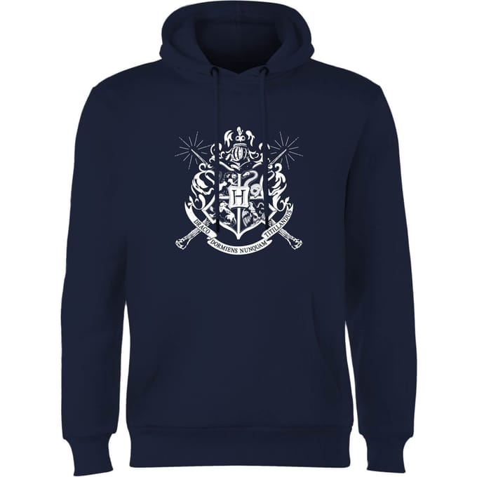 Harry Potter Hogwarts House Crest Hoodie - Navy - S