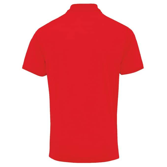 Premier Heren Coolchecker Pique korte mouw Polo T-Shirt (Rood)