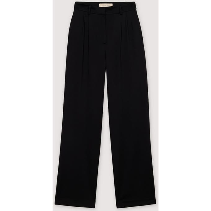 broek grote vrouw zwart