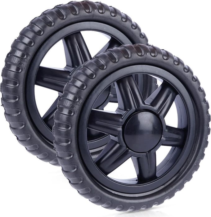 Orion Boodschappentrolley Kunststof - 13 cm - 2 Stuks - Zwart