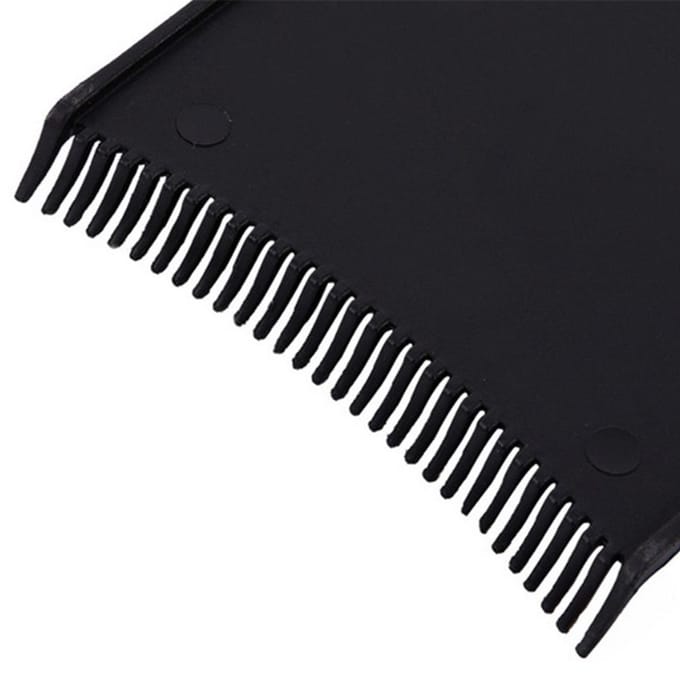 Gekleurde Kam Plastic Haarverfborstel Haarverf Tool Kapperskam zwart