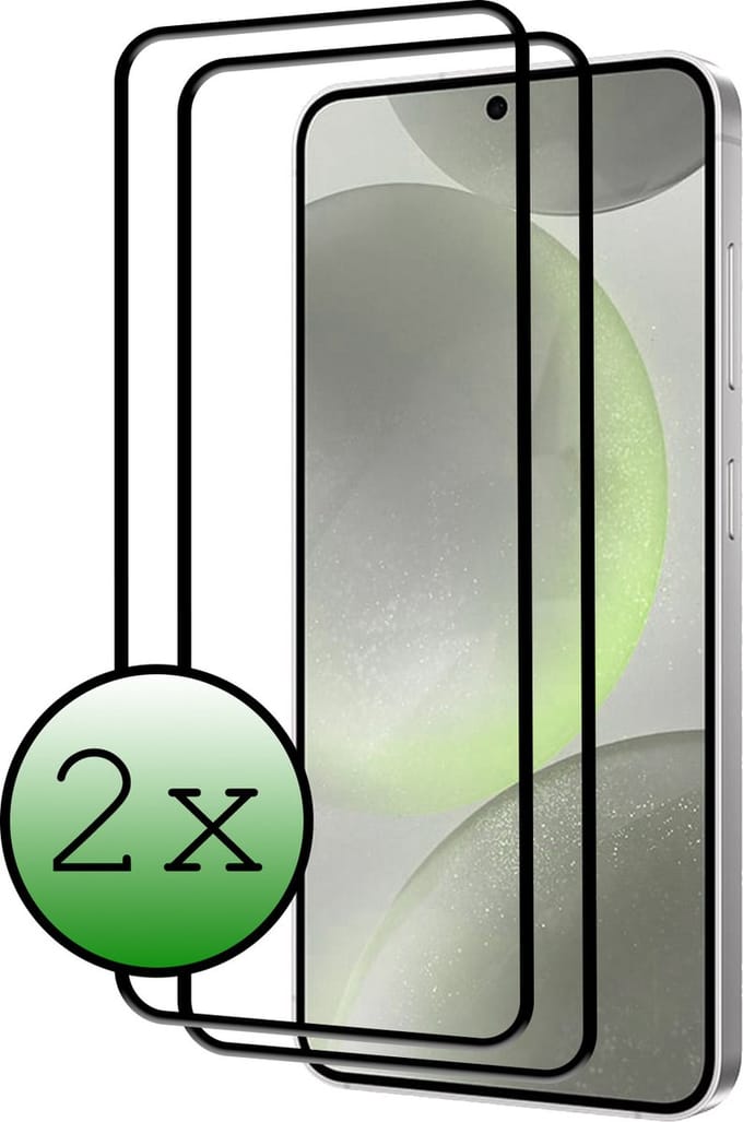 Screenprotector - 2 Stuks Geschikt voor Samsung Galaxy S24 Plus - Full Cover - Beschermglas - Gehard Glas - Tempered Glass - Screen Protector