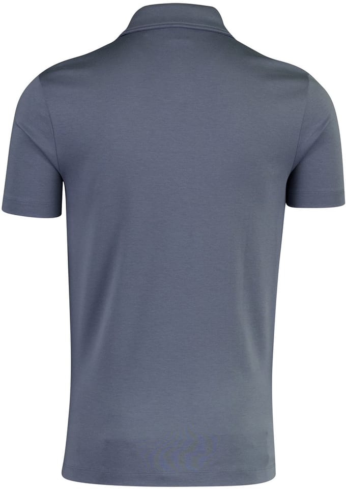 Poloshirt BOSS Black jersey blauw slim fit