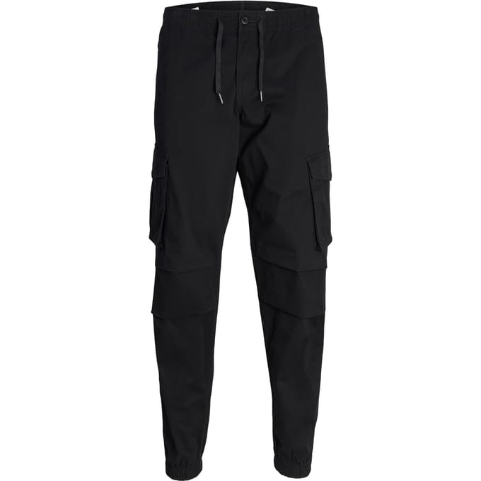 JACK & JONES Kane Noah Cuffed Cargo loose fit - heren cargo broek - zwart