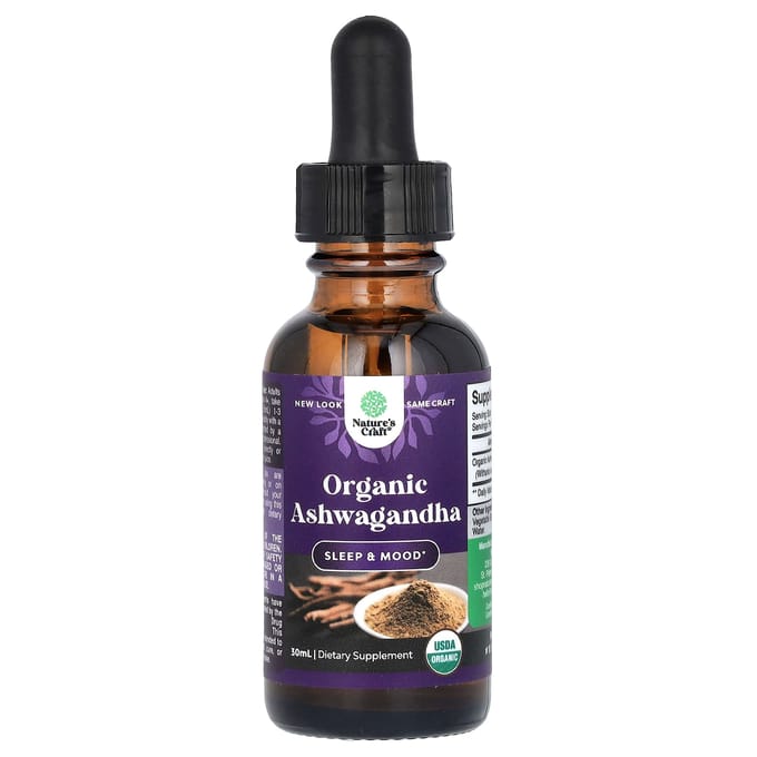 Nature's Craft, Biologische Ashwagandha, 30ml
