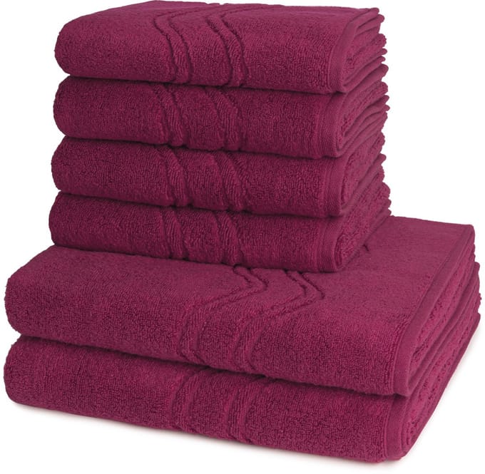 Ross Dames en Heren 4 X handdoek 2 X douchedoek - per set Cashmere feeling