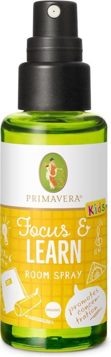Primavera Organic roomspray focus & learn bio 50 Milliliter