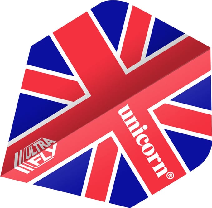 Unicorn Ultrafly Union Jack Flag PLUS - Dart Flights
