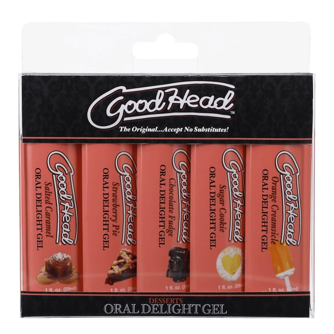 Doc Johnson - Oral Delight Gel - Desserts - 5 Pack - 1 fl oz / 29 ml