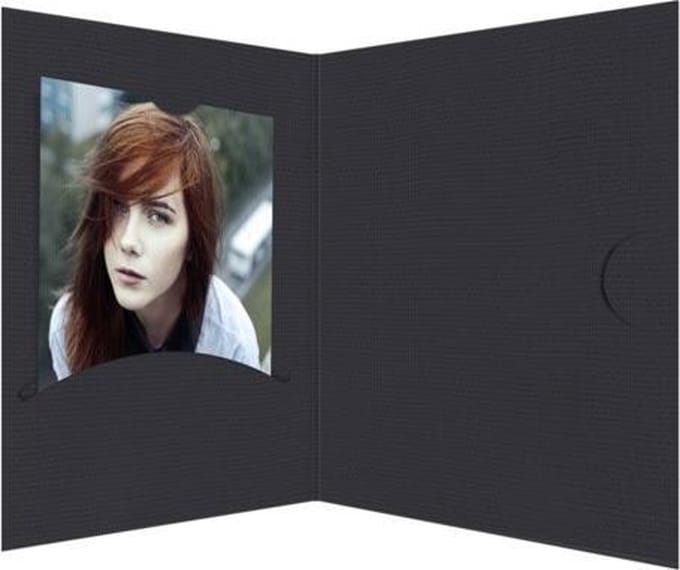 1x100 Daiber Pasfotomappen Opti-Line tot 7x10 cm zwart
