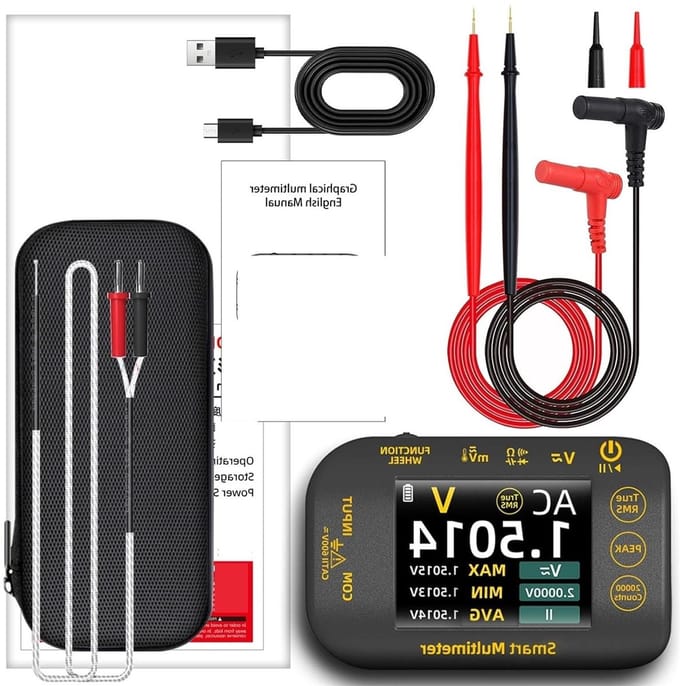 Digitale Multimeter - Multitester Oscilloscoop - Elektrische Metingen - 20.000 Tellingen Display - 1000V Spanning - S40