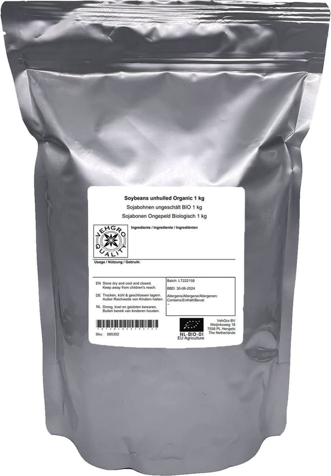 Sojabonen Ongepeld - 1 Kg - Holyflavours